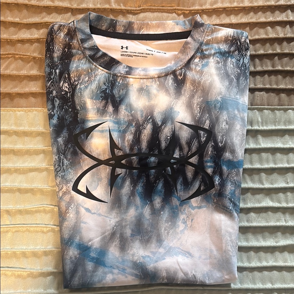 Under Armour Black and Blue Short Sleeve Tee